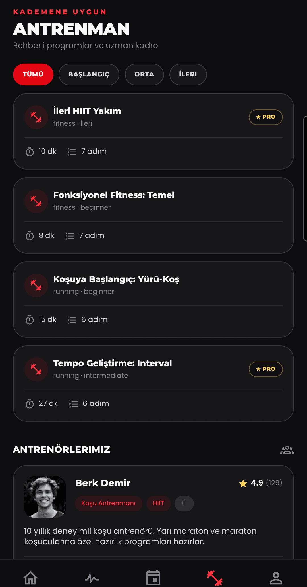 Training programs